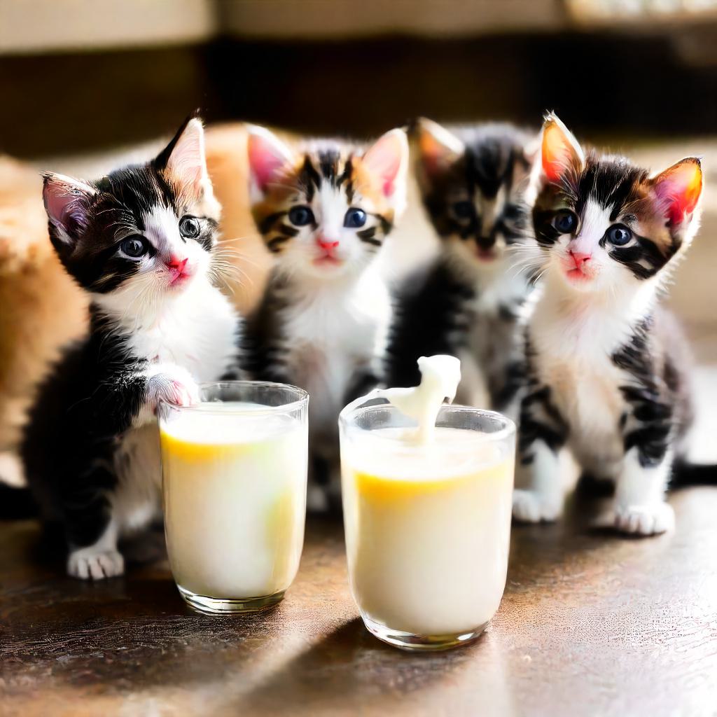 can kittens drink cow milk